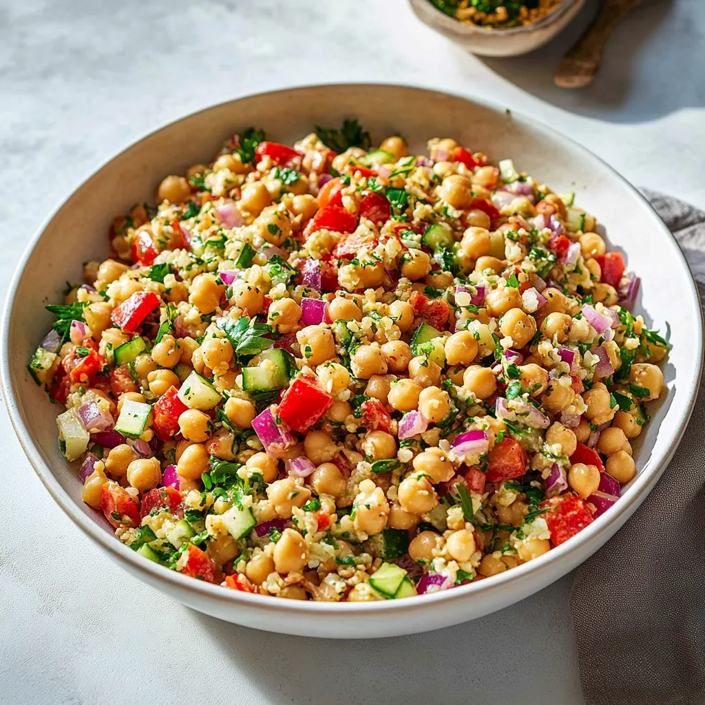 Tasty Mediterranean Chickpea Salad