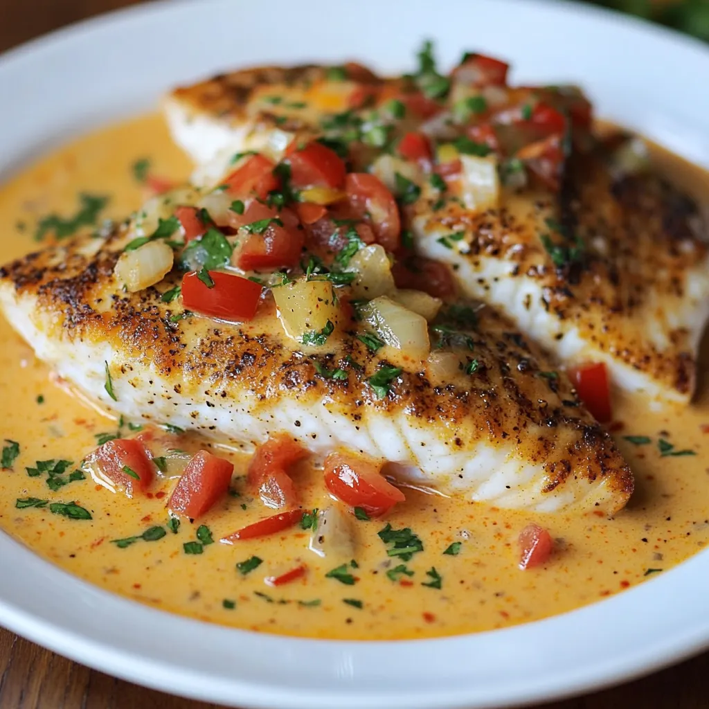 Delightful Red Snapper with Velvety Creole Sauce