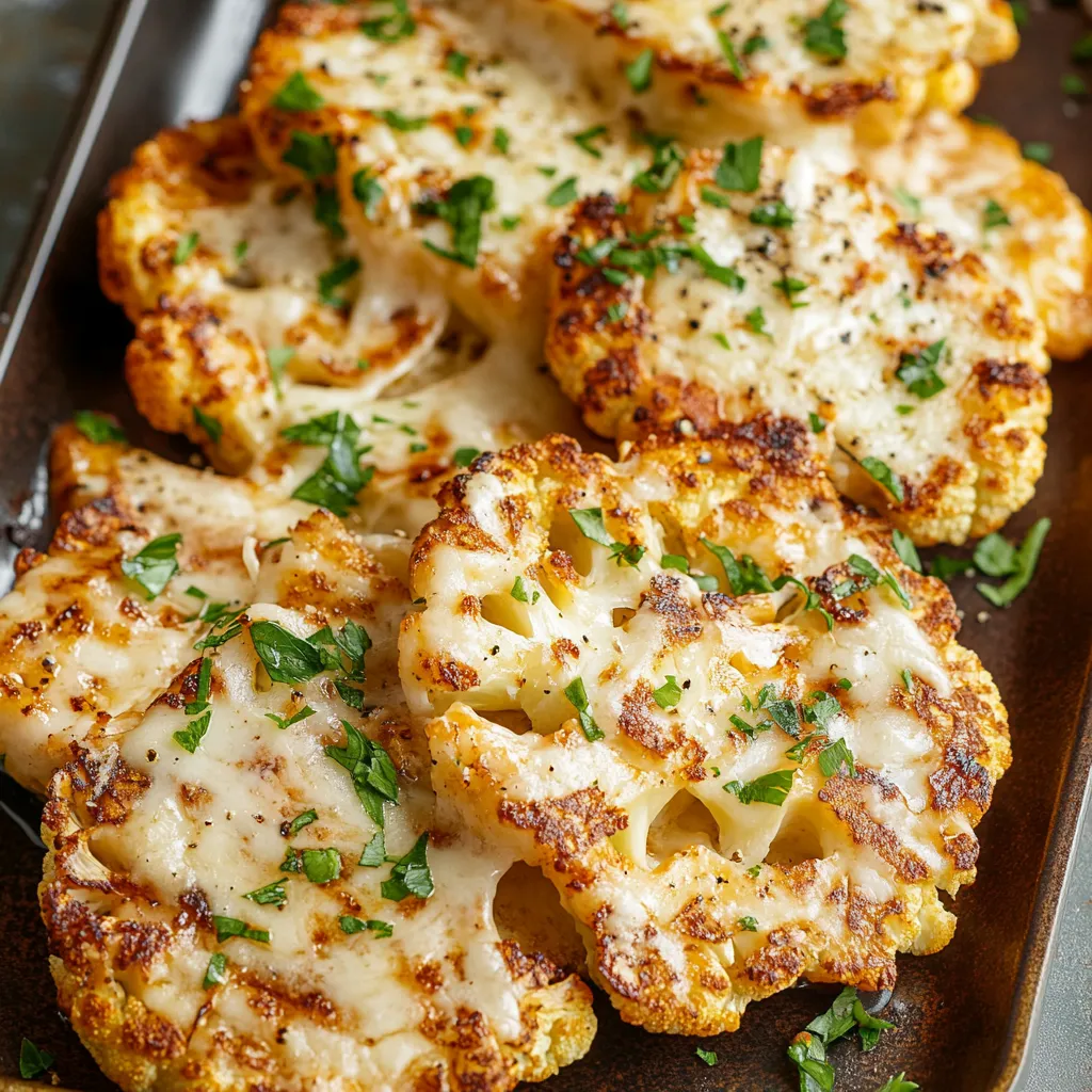 Easy Cheesy Cauliflower Steaks