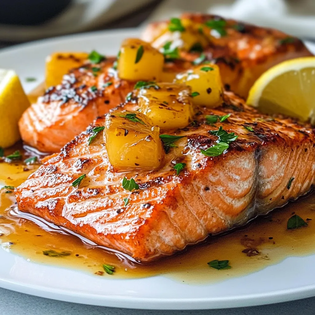 Tasty Honey Pineapple Salmon