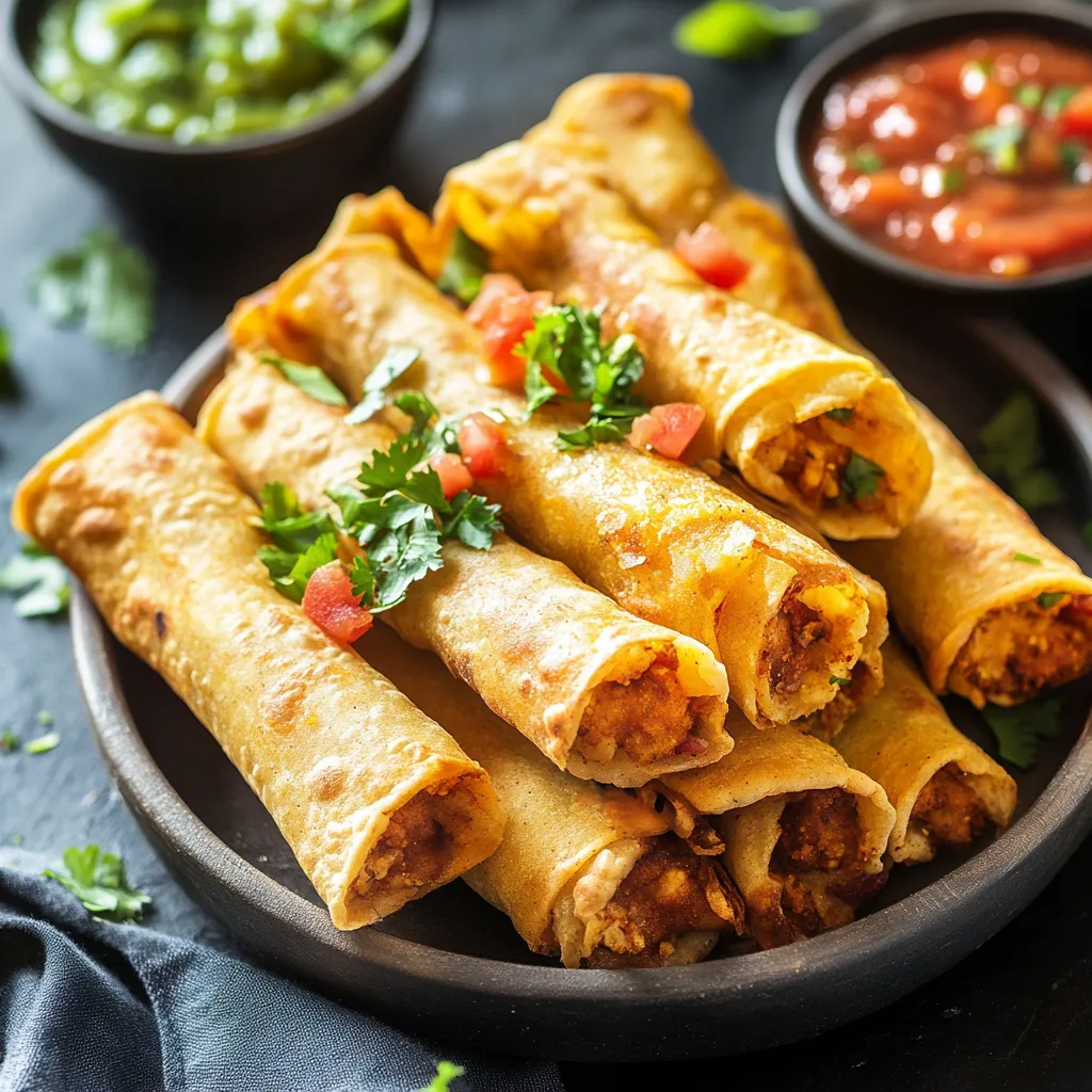Crunchy Vegan Bean Taquitos