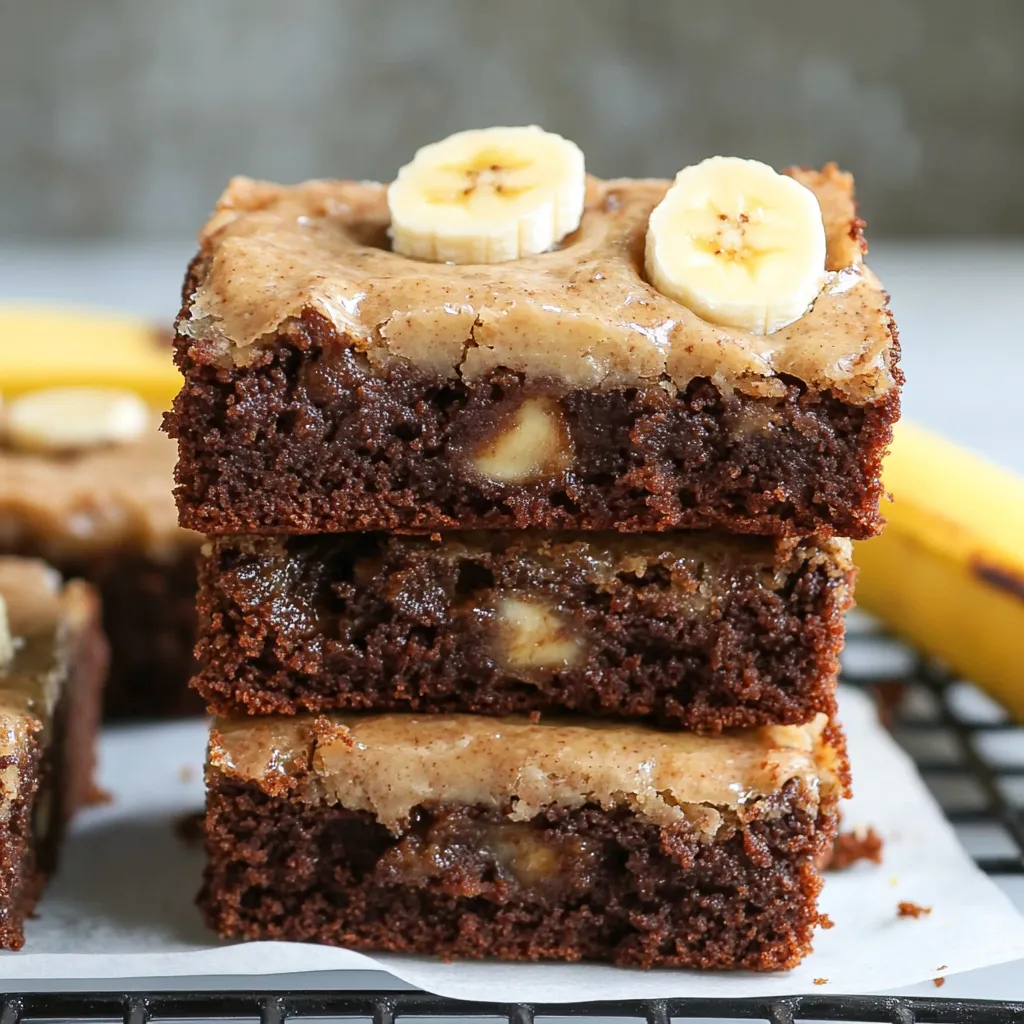 Delicious Banana Bread Brownies