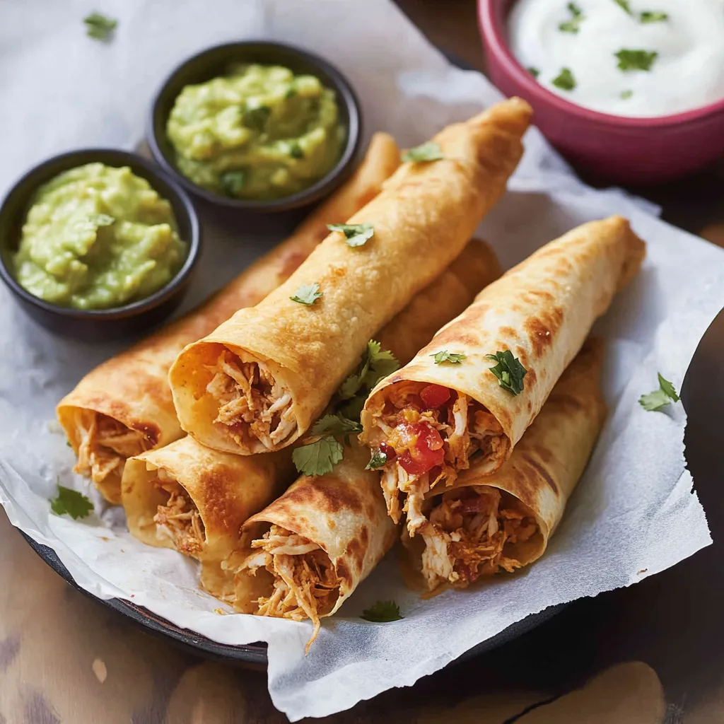 Tasty Chicken Flautas
