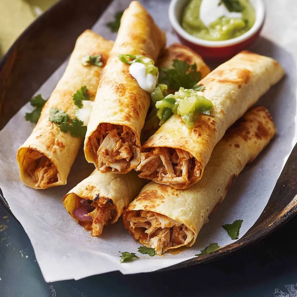 Crunchy Chicken Flautas