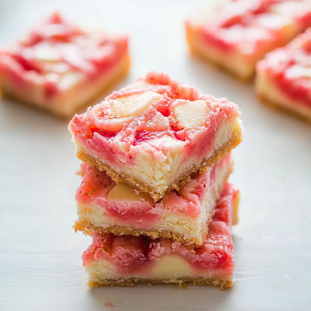 Strawberry White Chocolate Bars