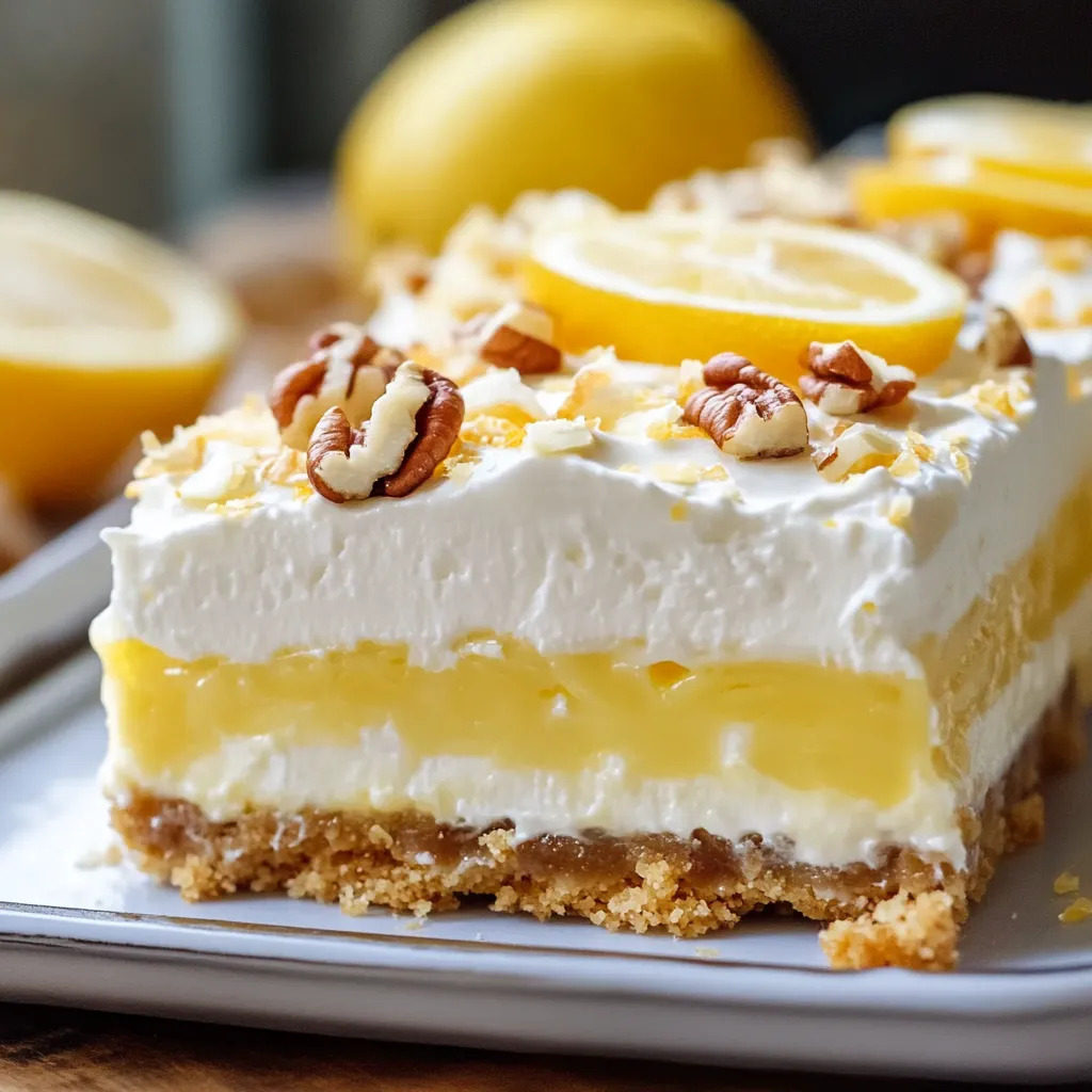Creamy Lemon Lush Dessert
