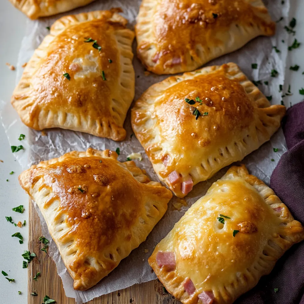 A tray of delicious pastries with cheese and bacon toppings.