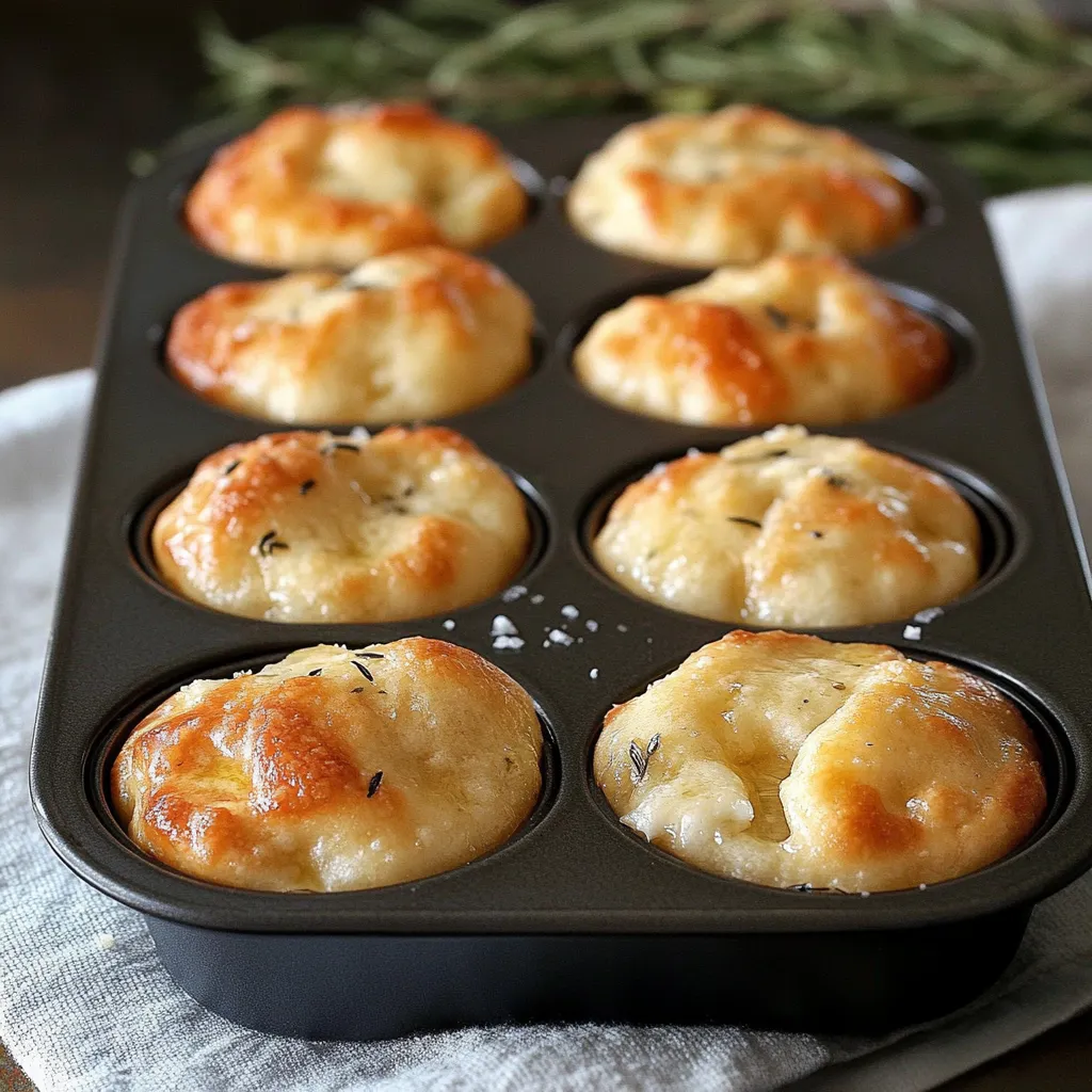 A tray of muffins with a sprinkle of cheese on top.