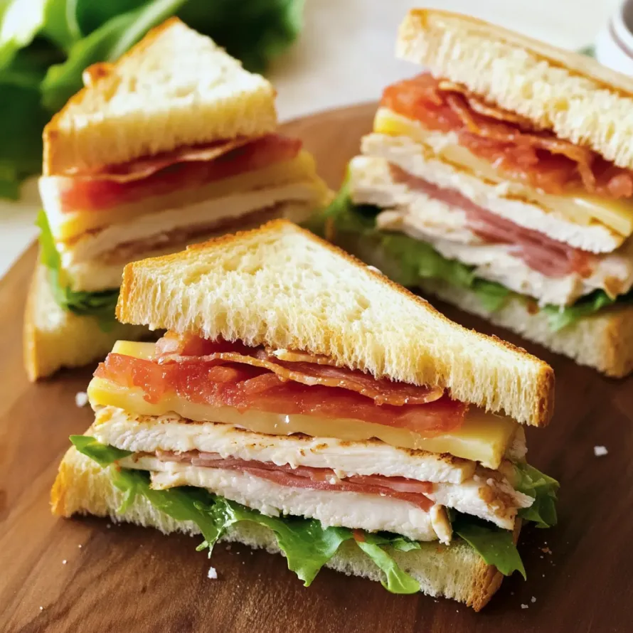 A sandwich featuring crisp bacon and fresh lettuce.