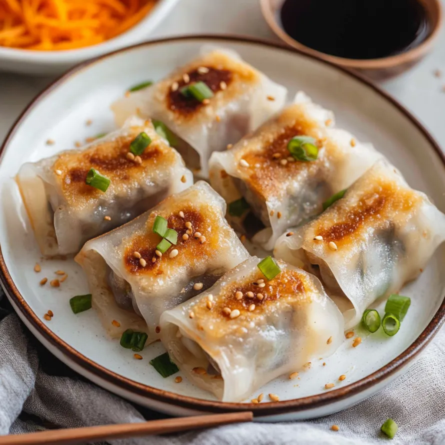 A plate of food with a sauce.