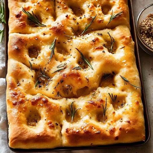 A pizza with fresh herbs on top.