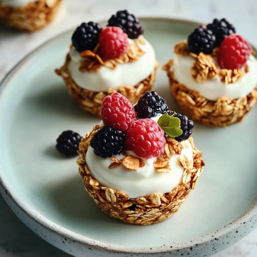 A plate of cereal with berries on top.