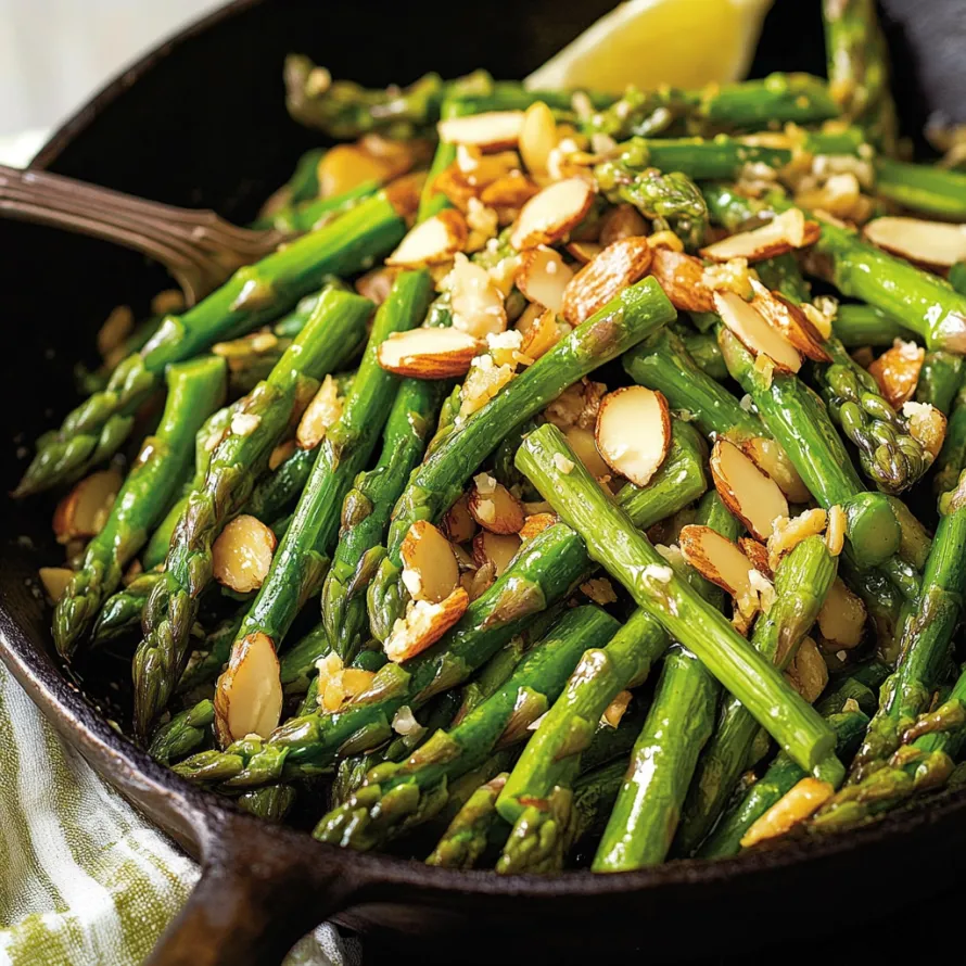 A dish of green beans topped with nuts in a bowl.