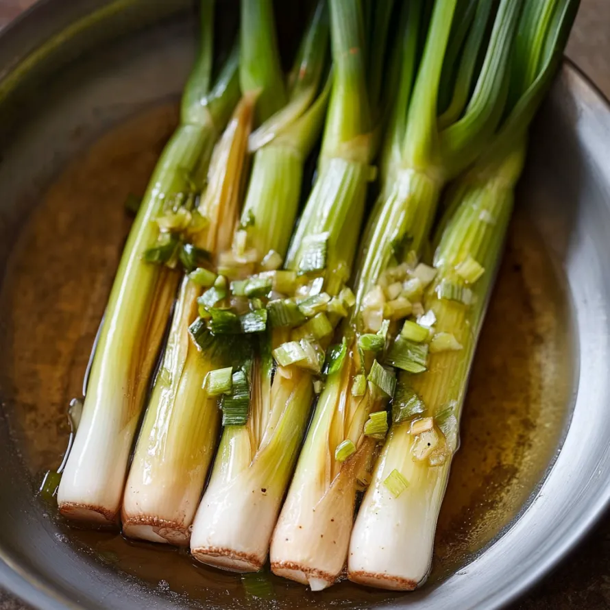 A bowl of green onions.