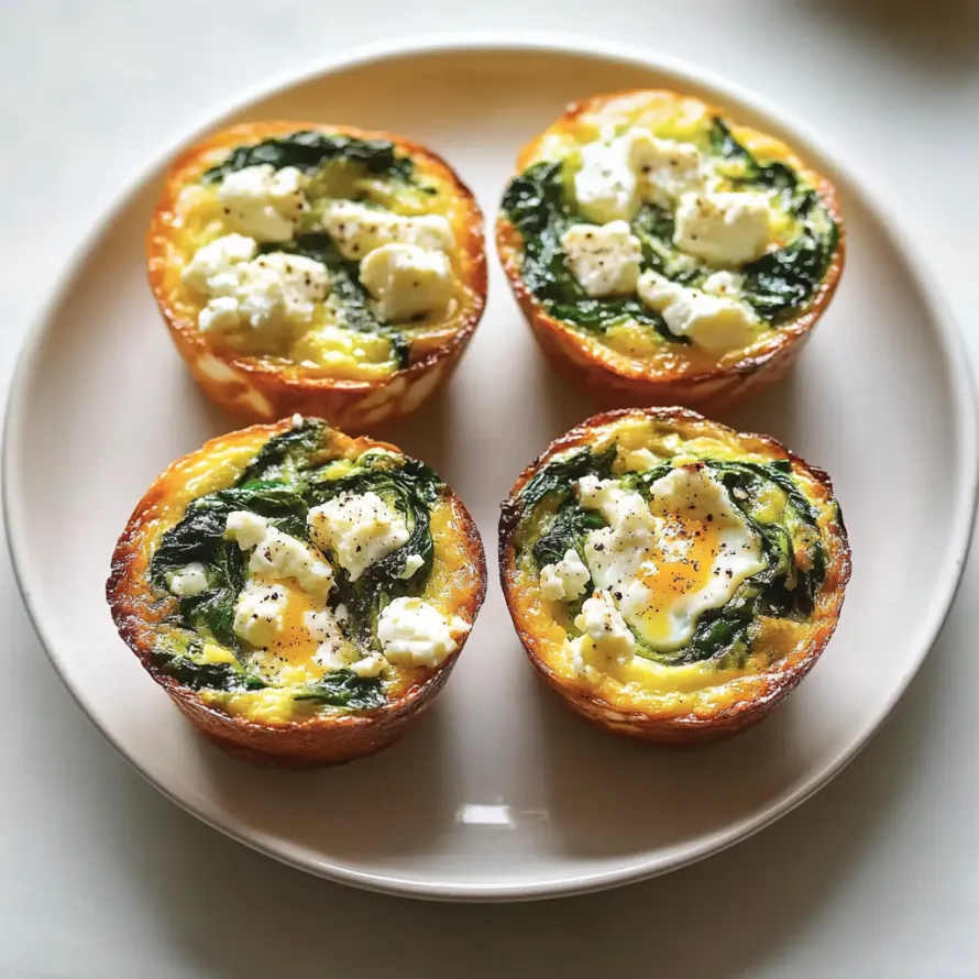 Three mini quiches sitting on a plate.