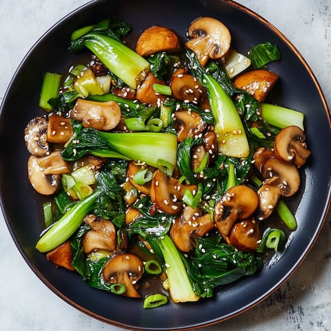 Delicious Bok Choy with Mushrooms Stir Fry